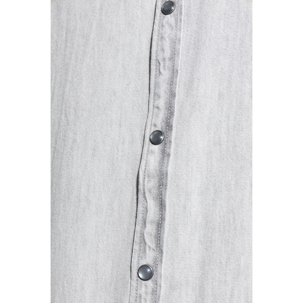AllSaints Denim shirt Gleason Gray Heren