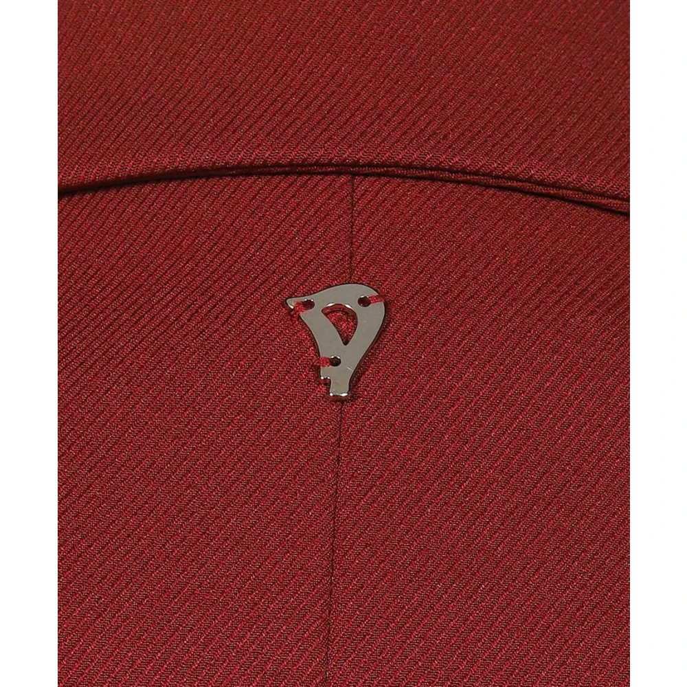 Dondup Dubbelrijige blazer met zakken Red Dames