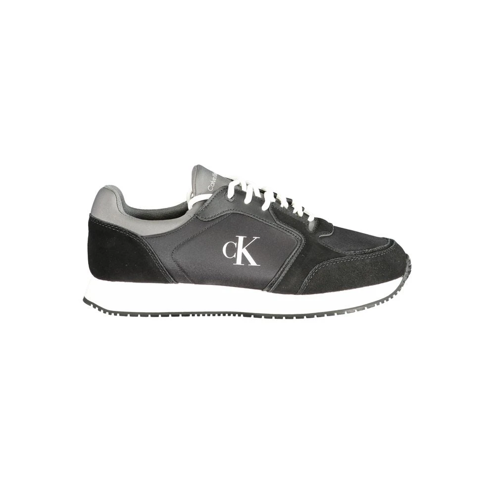 Calvin Klein Men's Black Sneakers,, Polyester Sneaker Size 6 Uk