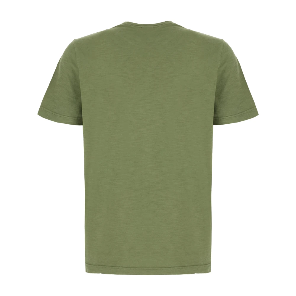 Dondup Casual Katoenen T-Shirt voor Mannen Green Heren
