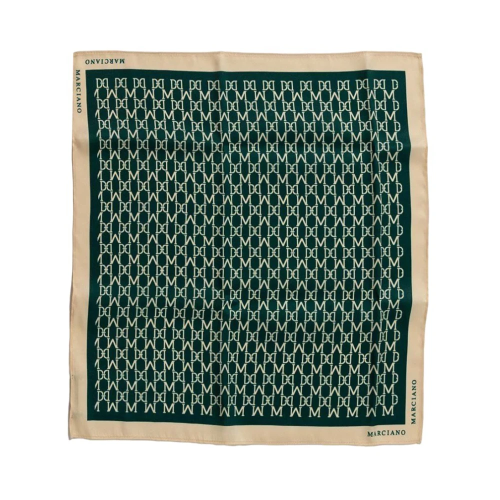 Guess Logo Print Scarves och Foulard Green, Dam