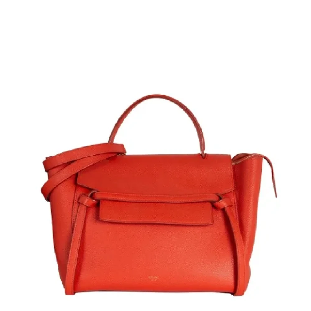 Celine Vintage Pre-owned Leather celine-bags Red Dames