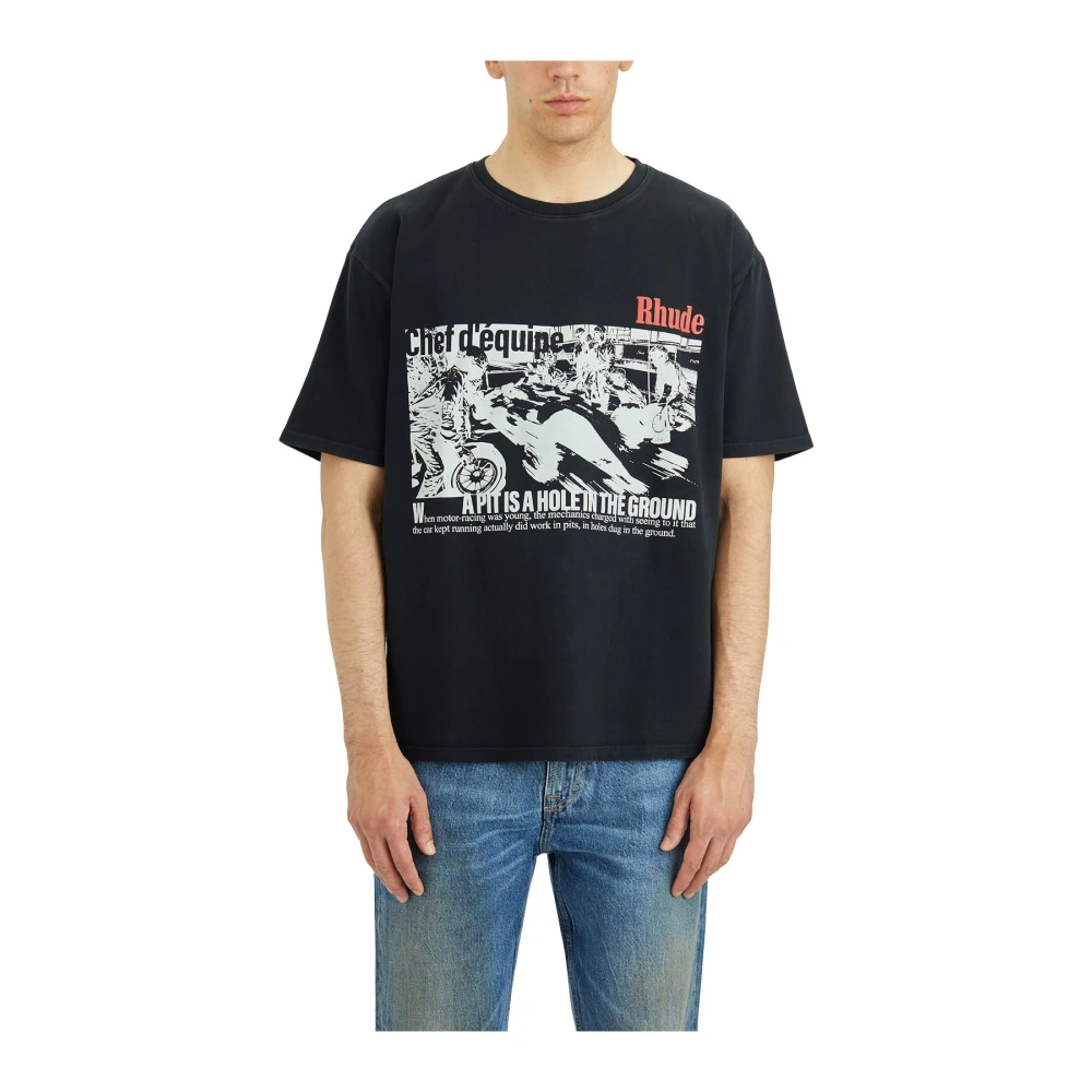 Rhude - Tops > T-Shirts - Black - Rhude - Modalova