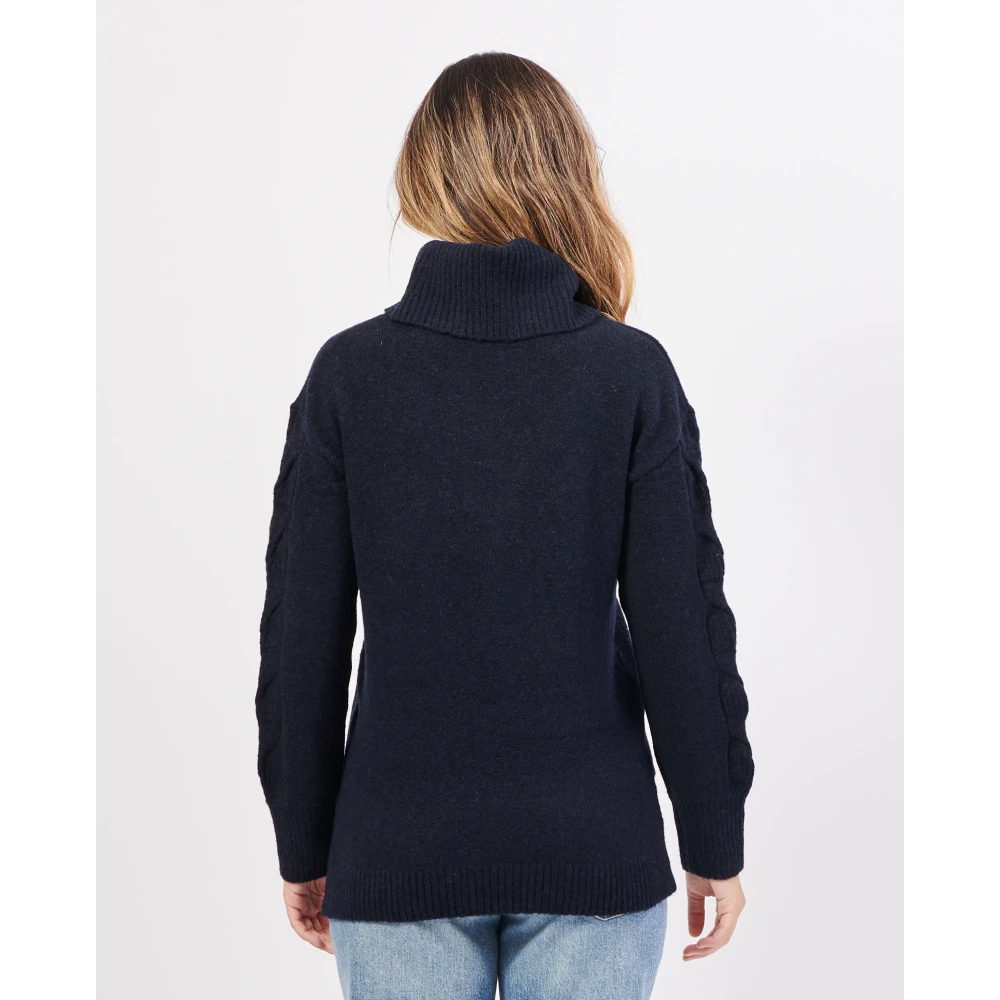 Gerry Weber Blauwe Trui met Geborduurde Voorkant Blue Dames
