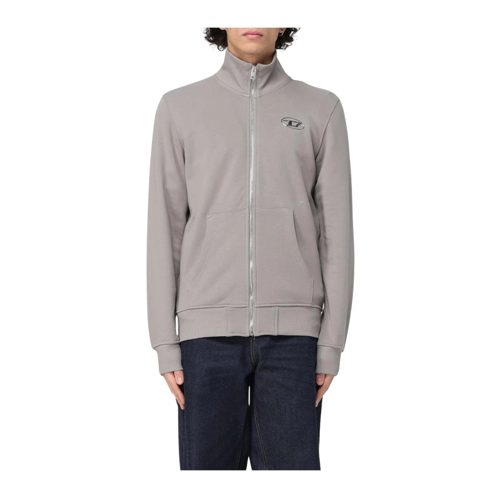 Diesel Uomo Grigio Felpe, Xl, New,