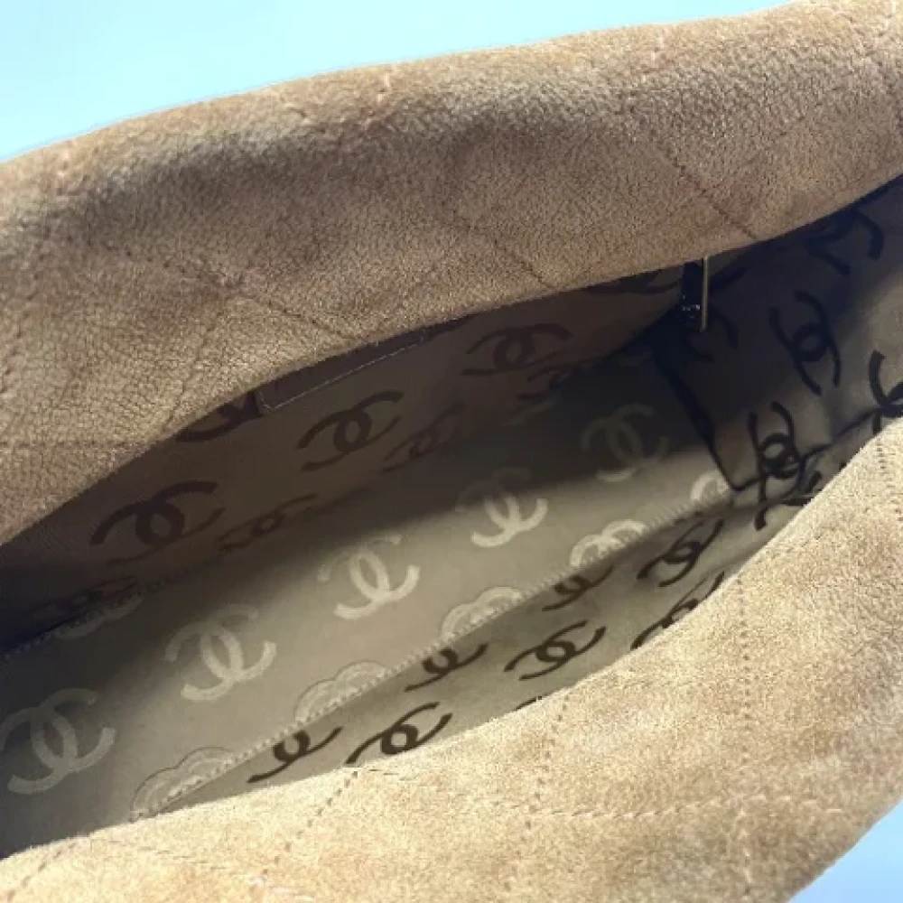 Chanel Vintage Pre-owned Suede chanel-bags Brown Dames