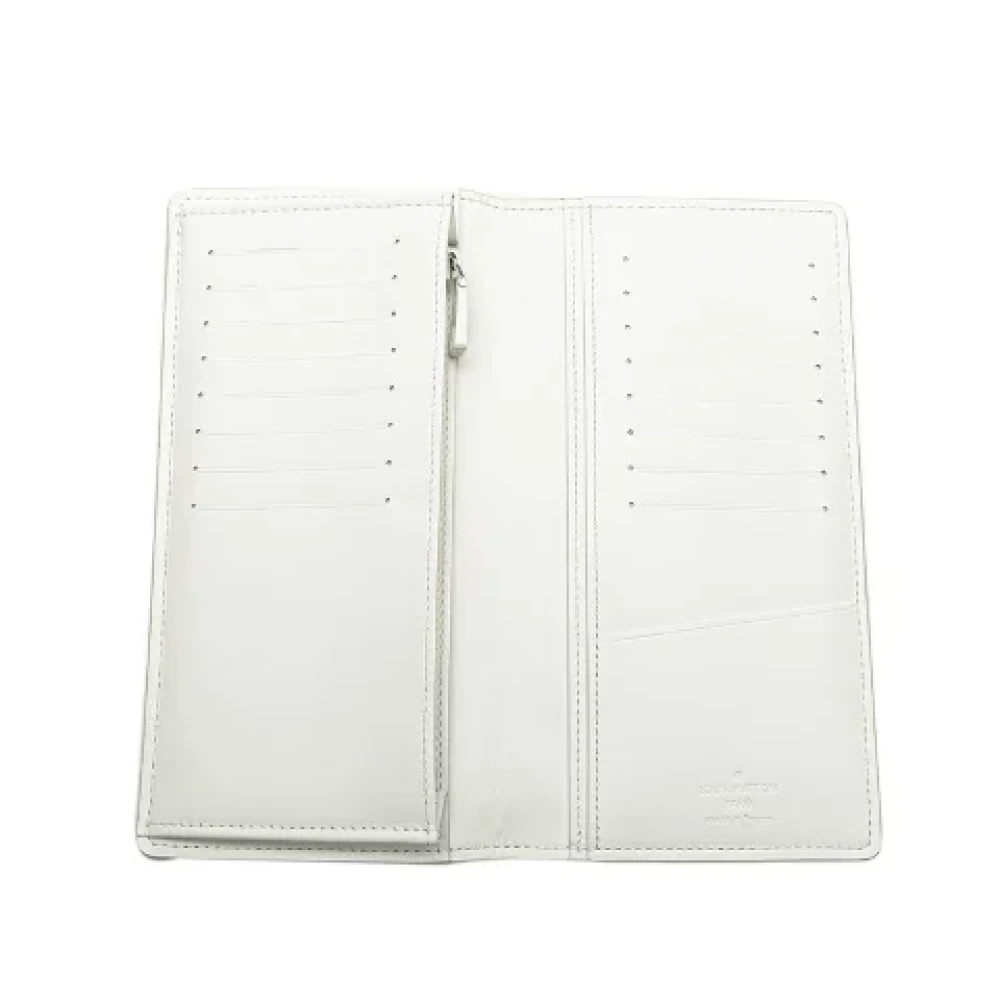 Louis Vuitton Vintage Pre-owned Leather wallets White Dames
