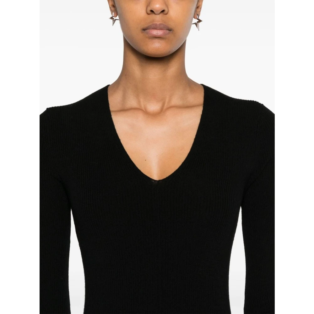 Calvin Klein Zwarte jurk voor vrouwen Aw24 Black Dames