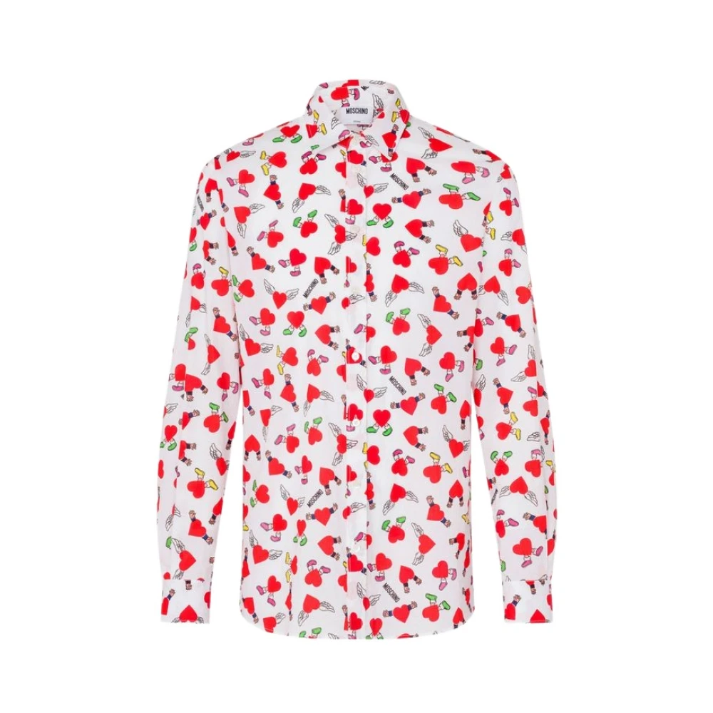 Moschino Men's Multicolor Lightweight Cotton Poplin Shirt - Casual Shirts - L - Shirts