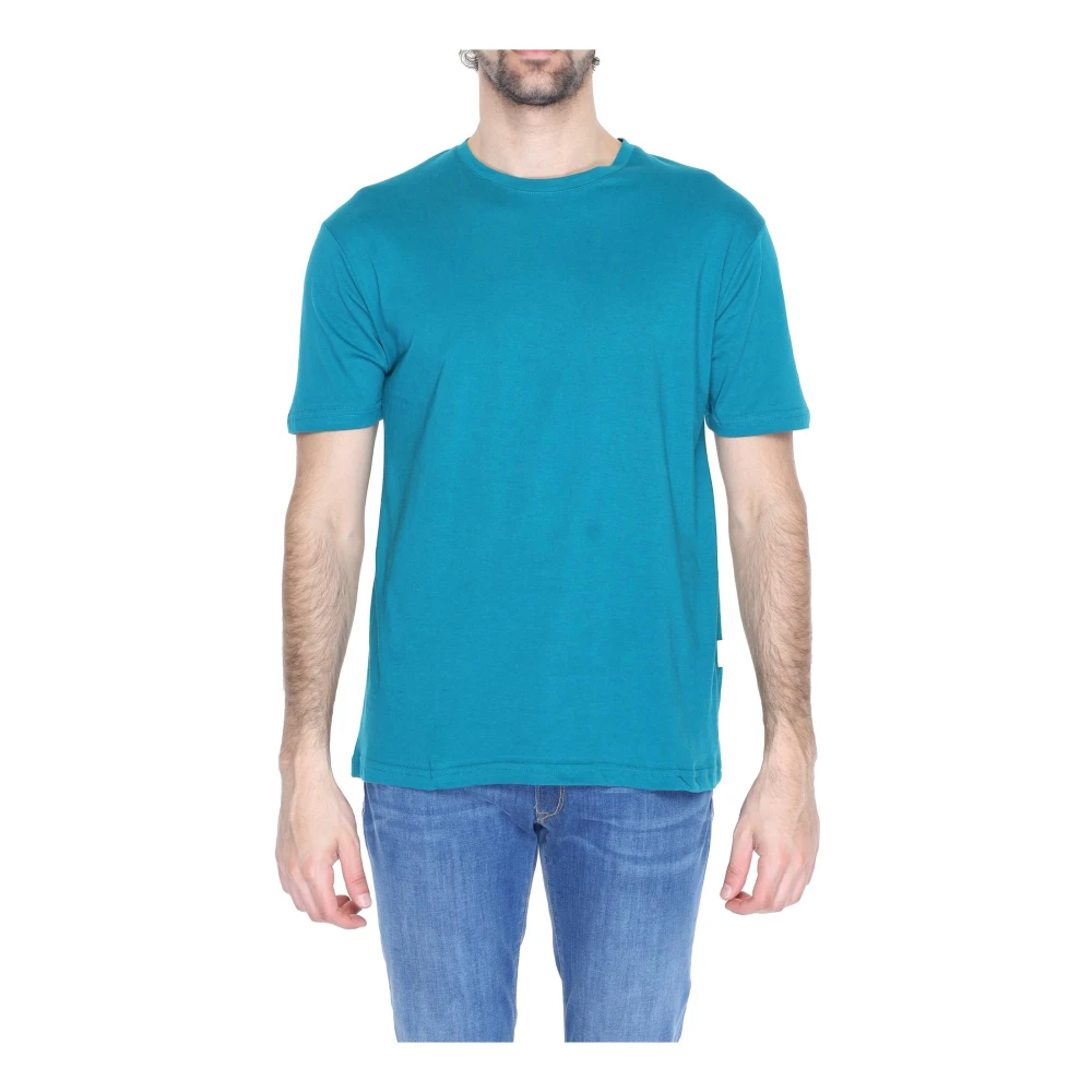 Gianni Lupo Groene Katoenen Ronde Hals T-shirt Green Heren