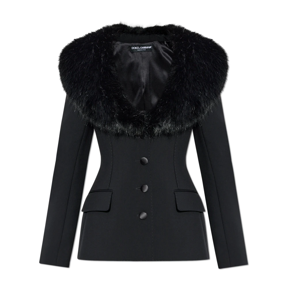 Dolce & Gabbana Wollen jas Black Dames
