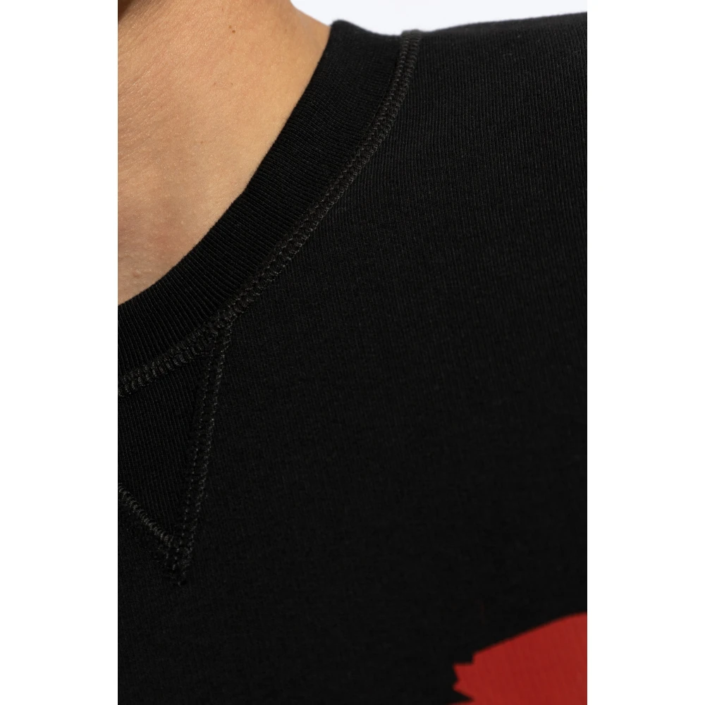 Dsquared2 Sweatshirt met logo Black Heren