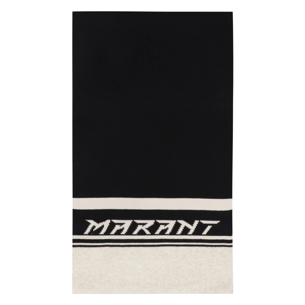 Isabel marant Stijlvolle Katoenmix Wintersjaal Black Heren