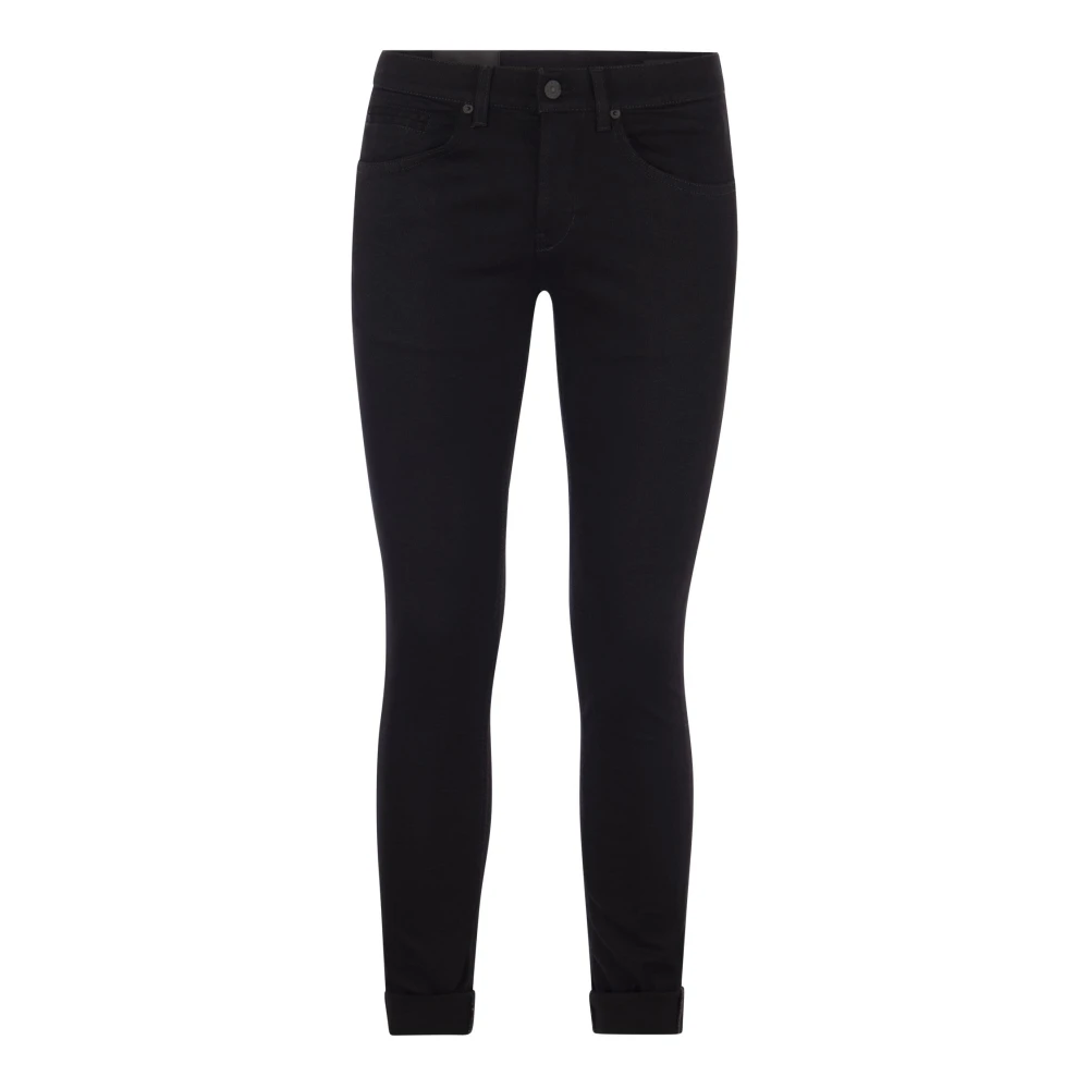 Dondup George Skinny Fit Lage Taille Jeans Black Heren