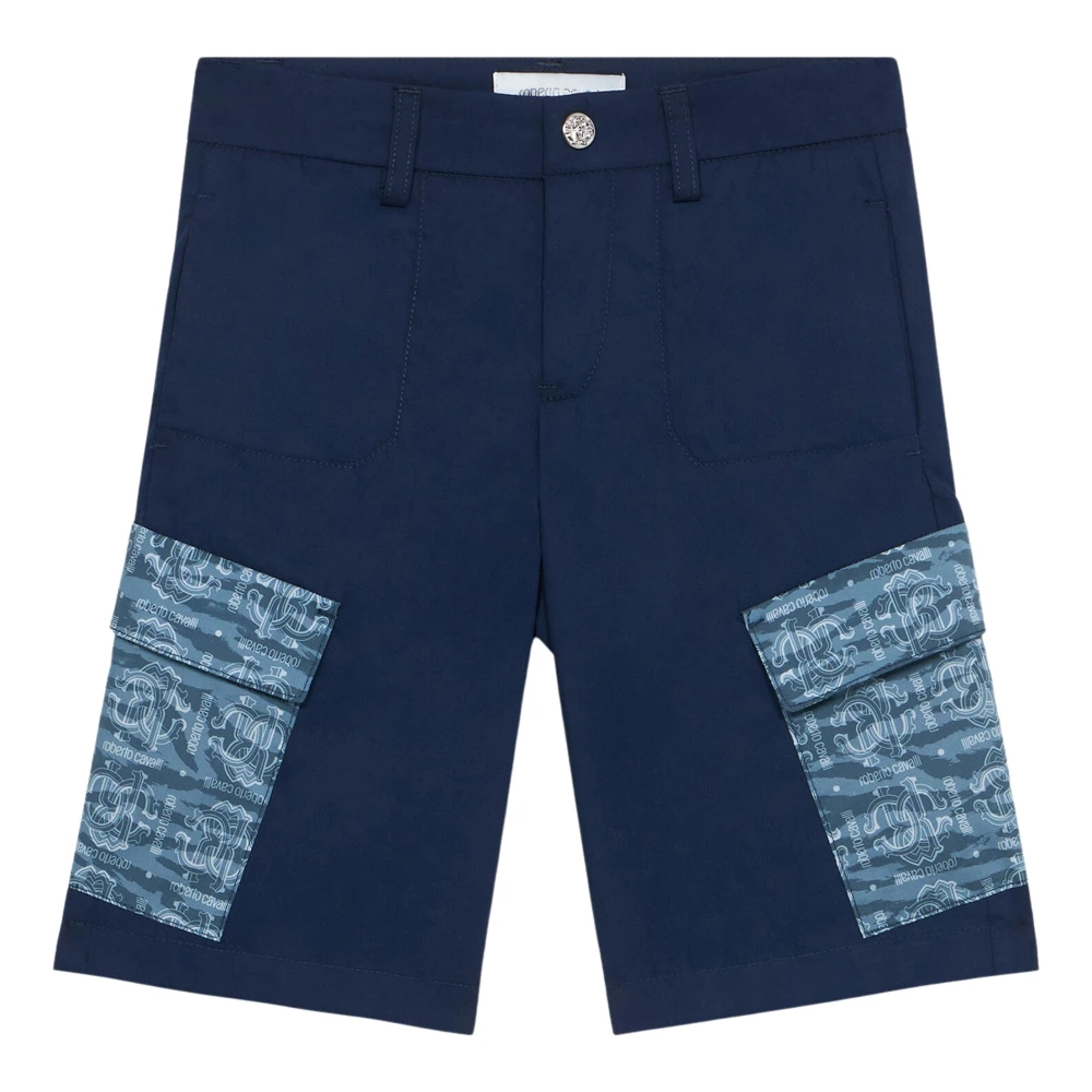Roberto Cavalli Blue Shorts, Male, 4 Y, Cargo Shorts