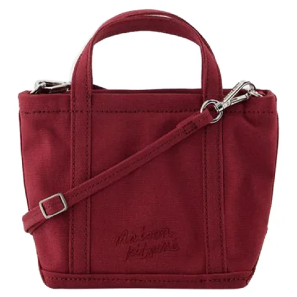 Maison Kitsuné Cotton handbags Red Dames