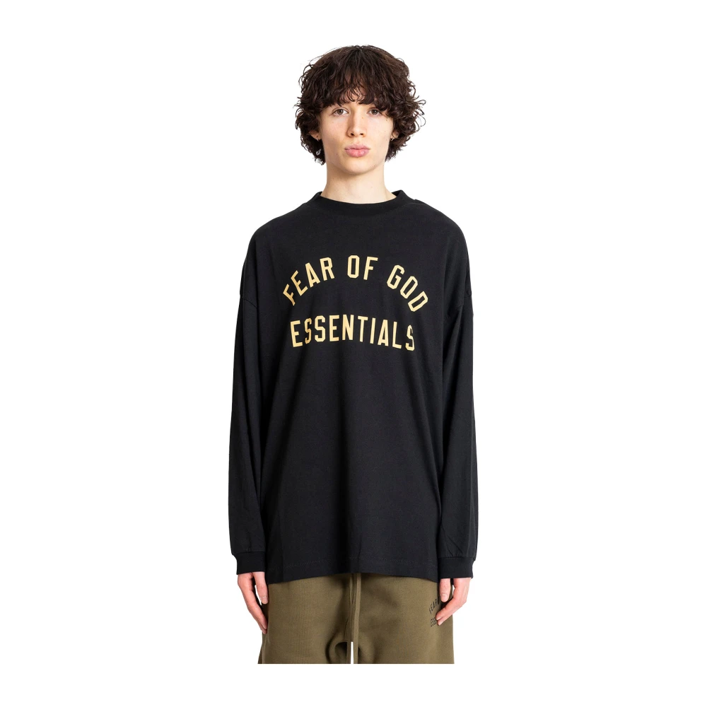 Fear Of God Zwarte longsleeve T-shirt Black Heren