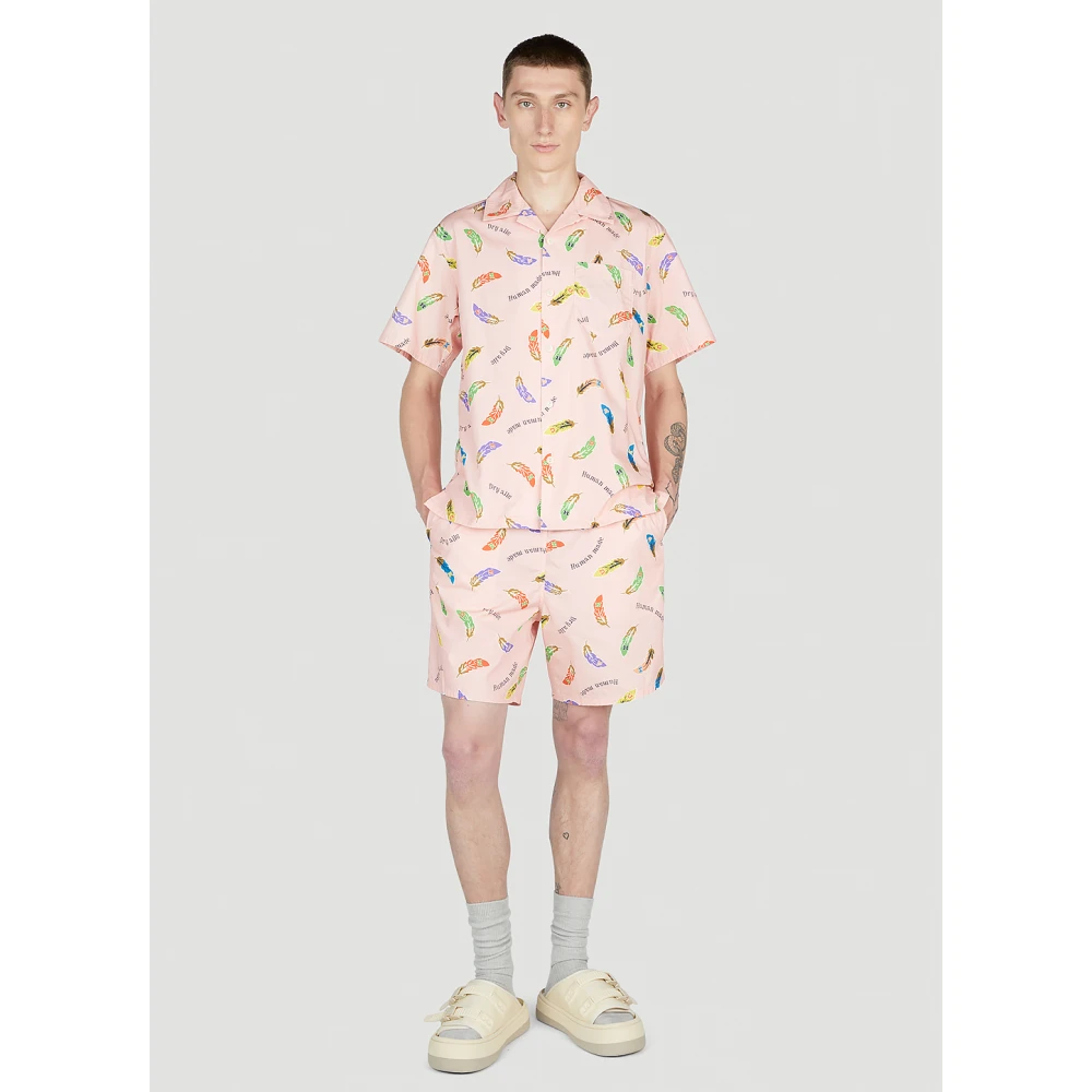 Human Made Verenprint katoenen shorts Pink Heren