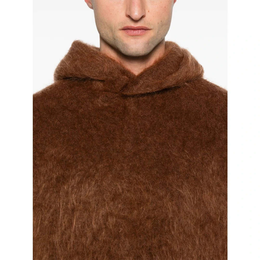 Séfr Bruine Ahti Hoodie Alpaca Wolmix Brown Heren