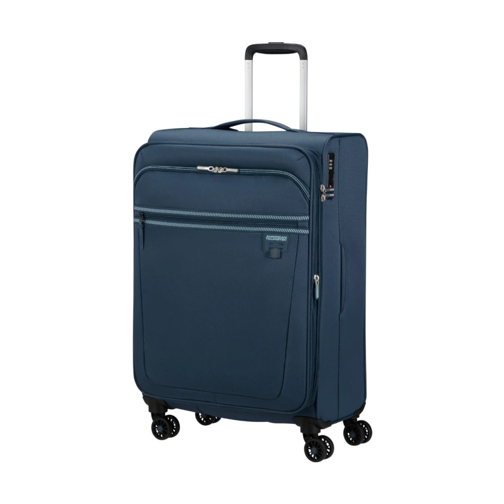 American Tourister Aerospin Stijlvolle Trolley Tas Blue Unisex