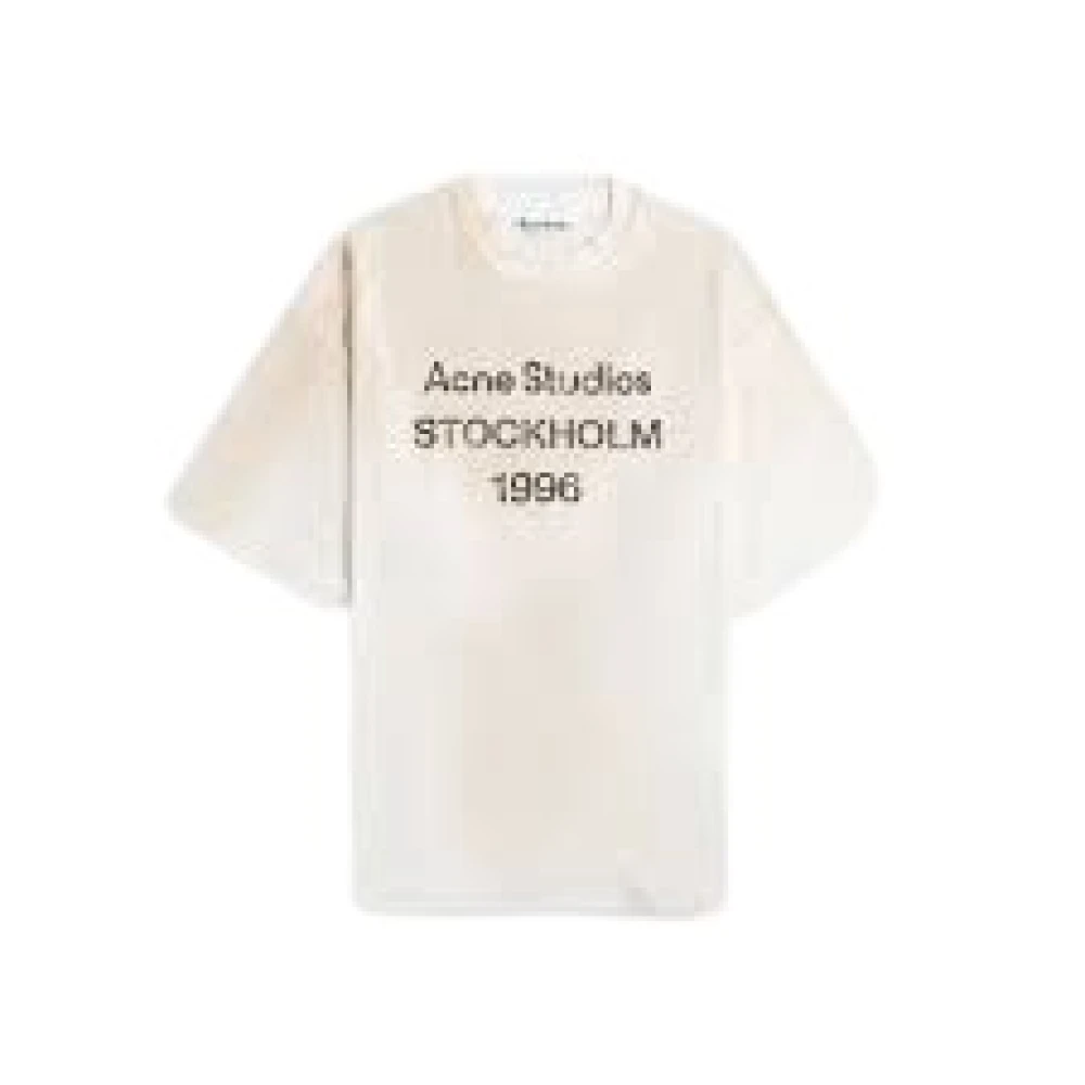 Acne Studios Neutrale T-shirt voor Unisex White Unisex