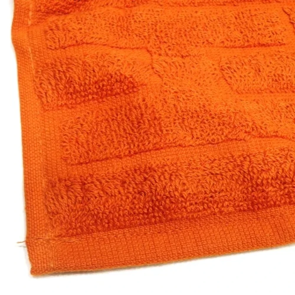 Hermès Vintage Pre-owned Cotton scarves Orange Dames