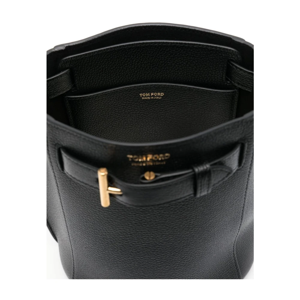 Tom Ford Zwarte Afneembare Handvat Schoudertas Black Dames