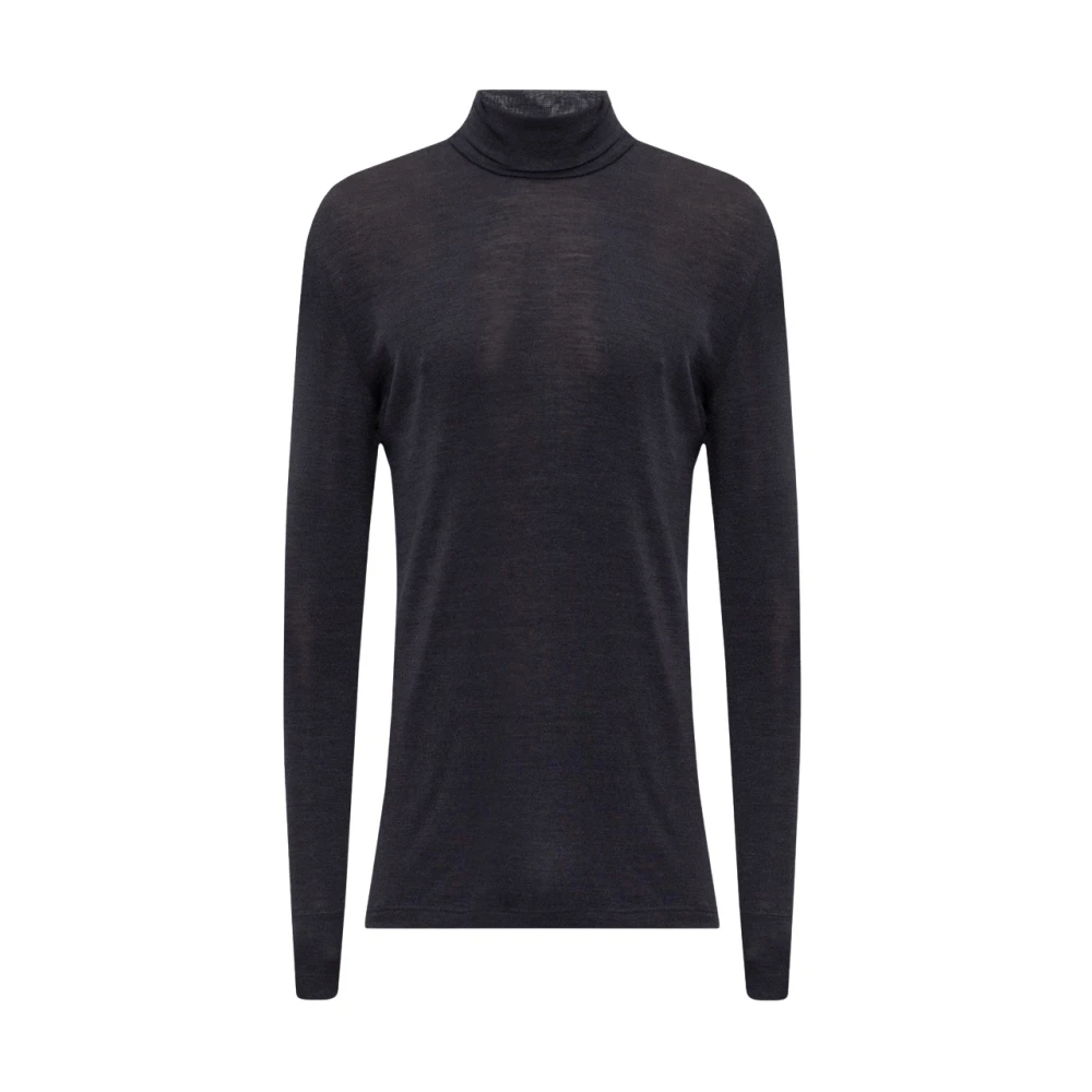 Hanro Uomo Nero - Maglia A Dolcevita In Lana E Seta - Knitwear - L