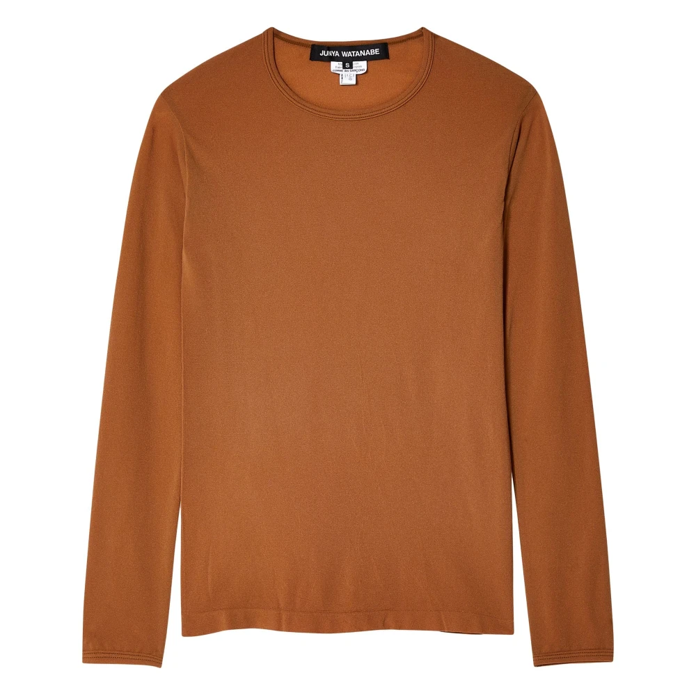 Junya Watanabe Kameelbruine Longsleeve T-shirt Brown Dames