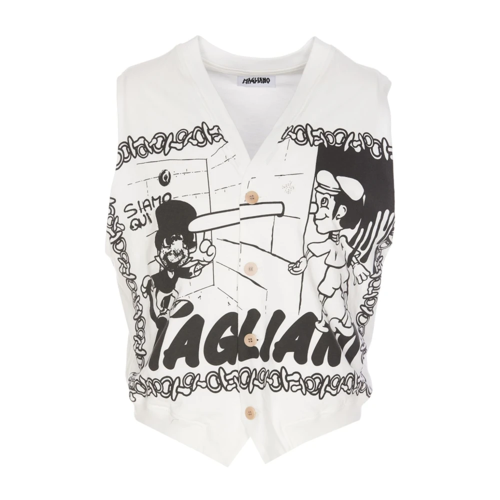 Magliano Men's Multicolor Waistcoats, M, Top