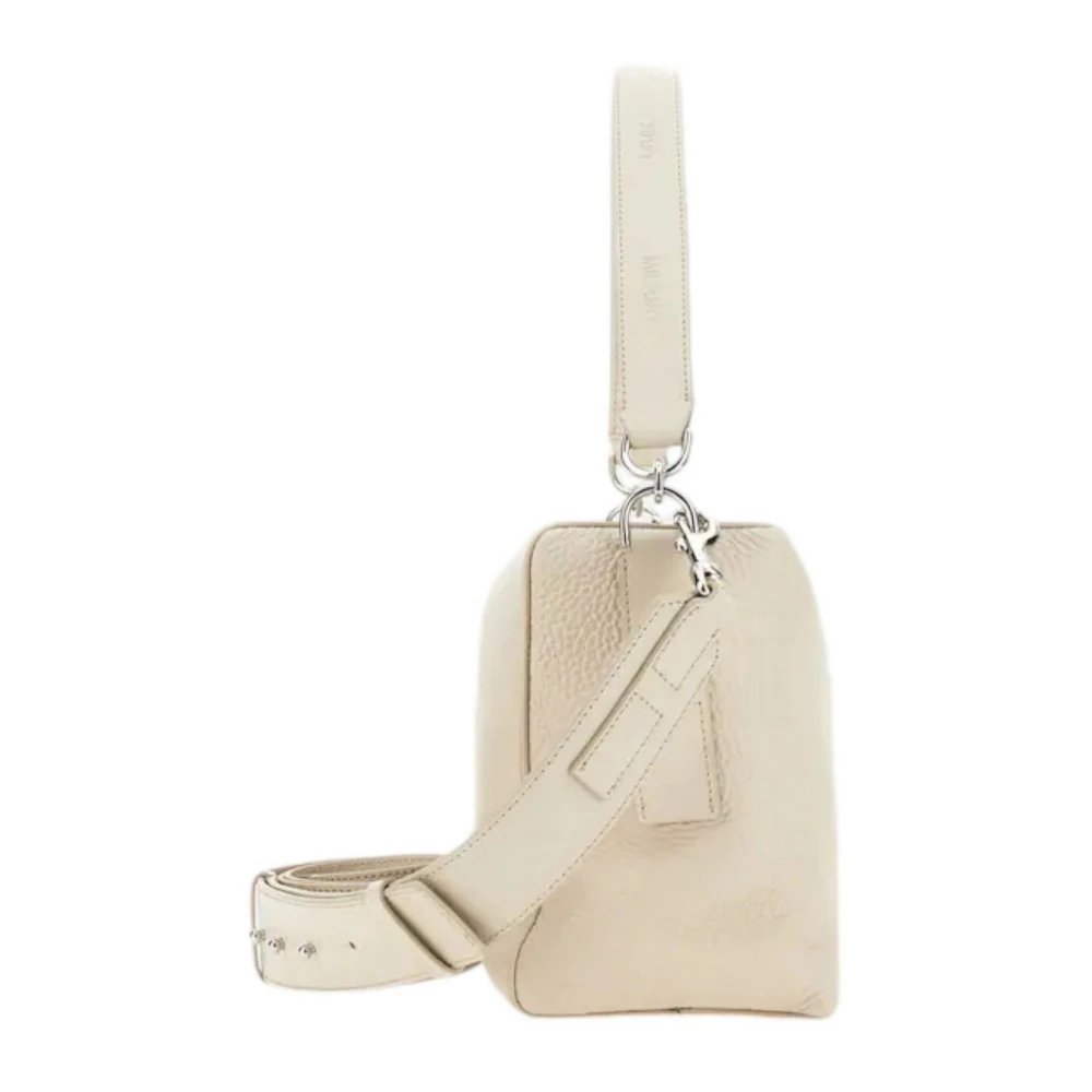 Hogan Script Design Leren Handtas White Dames