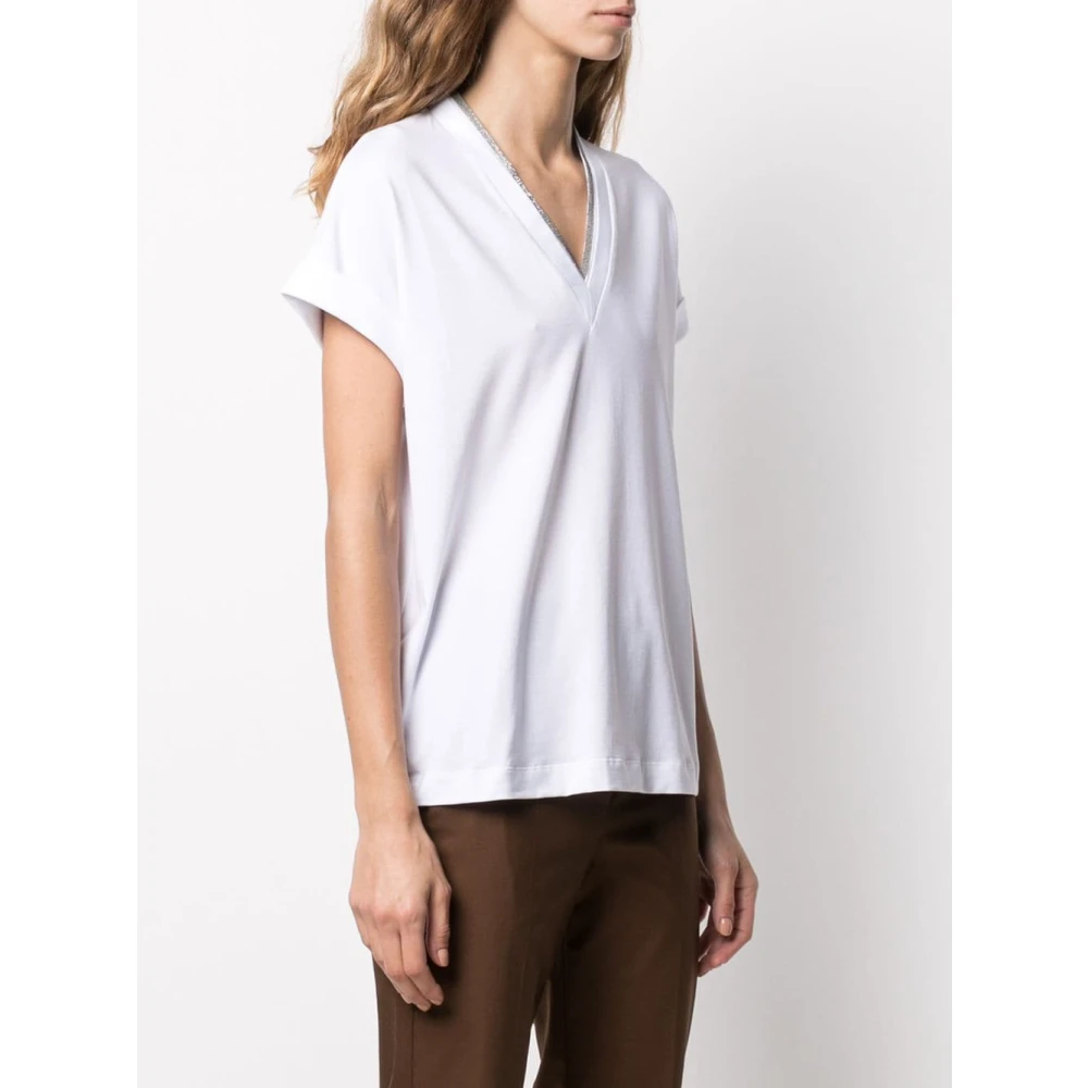 BRUNELLO CUCINELLI Witte T-shirt voor Heren White Dames