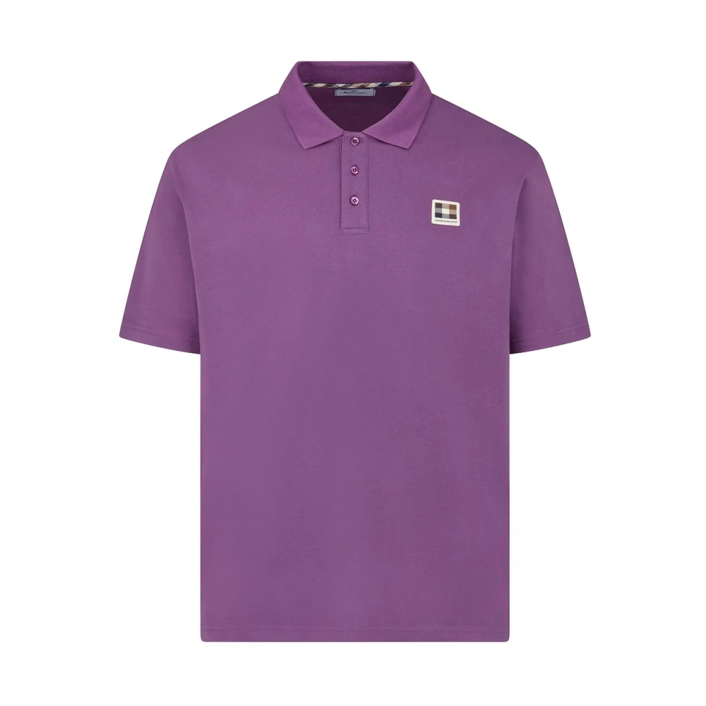 Aquascutum Men's Purple Polo Shirt - Polo Shirts - 3XL - Tops