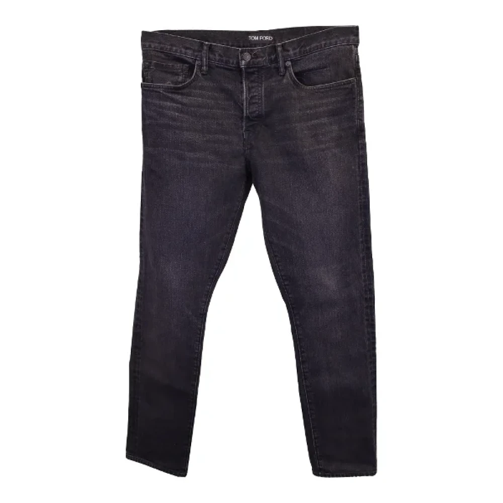 Tom Ford Pre-owned Cotton jeans Black Heren
