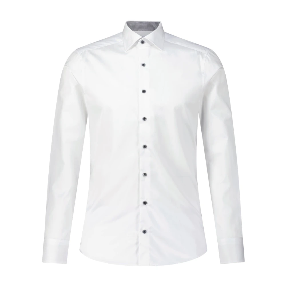 Stenströms Klassiek Slim-Fit Katoenen Overhemd White Heren