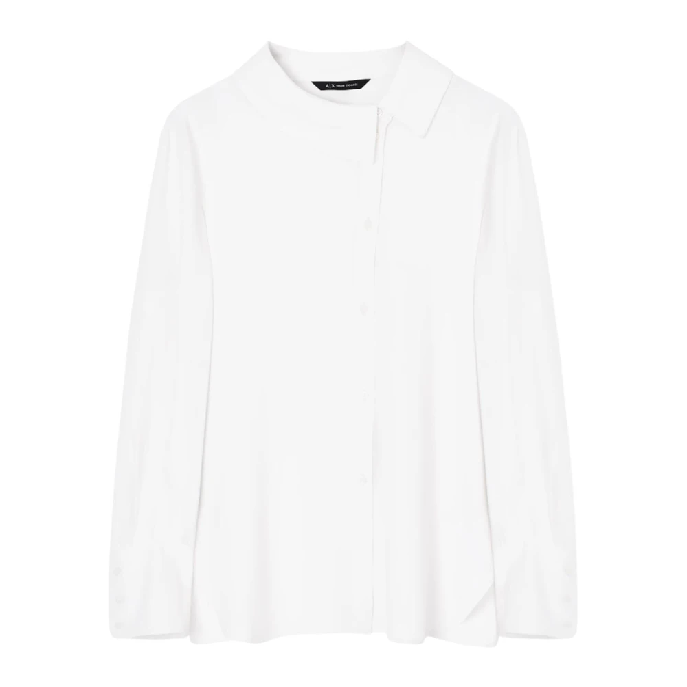 Armani Exchange Damen Weiß Blusen & Hemden, Lgröße: