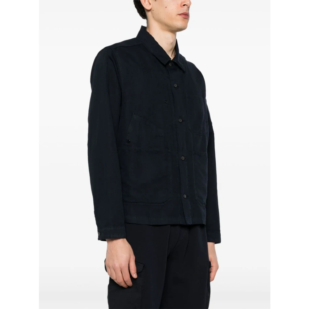 C.P. Company Stijlvolle Overhemden Collectie Blue Heren