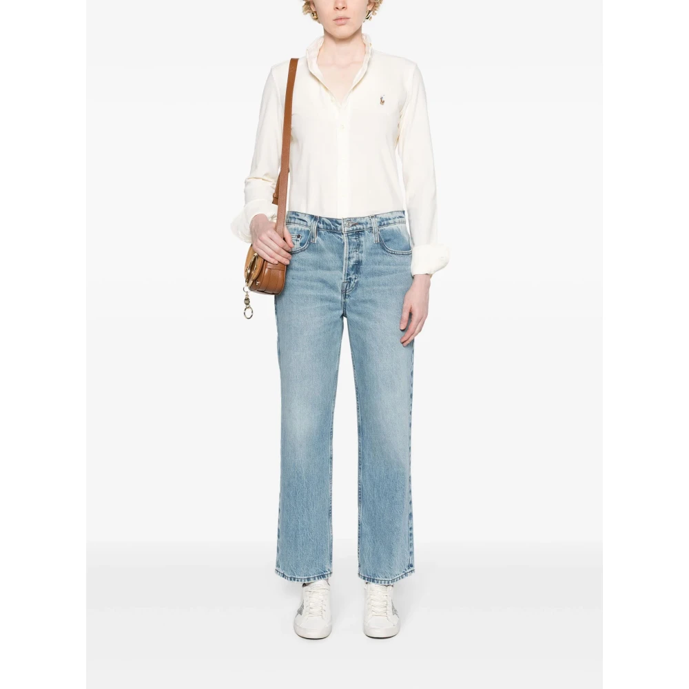 Frame Goddelijke Slouchy Straight Jeans Blue Dames