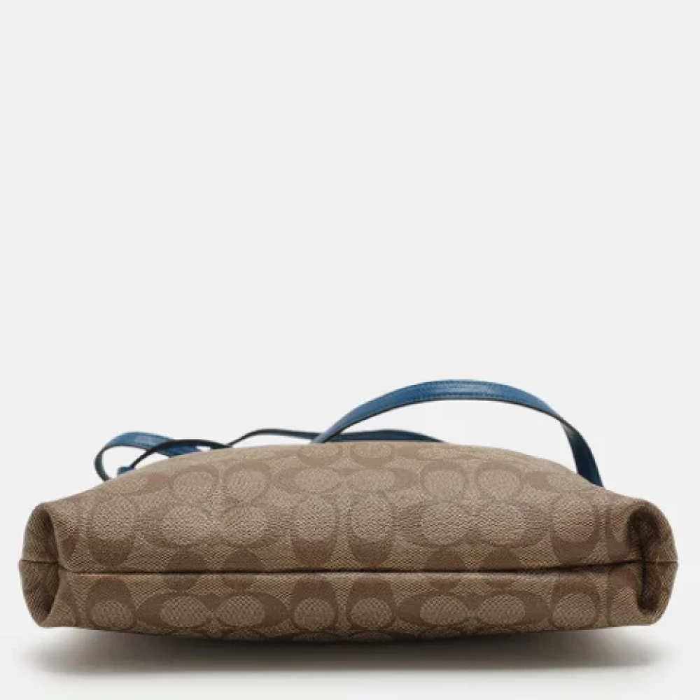 Coach Pre-owned Coated canvas crossbody-bags Beige Dames