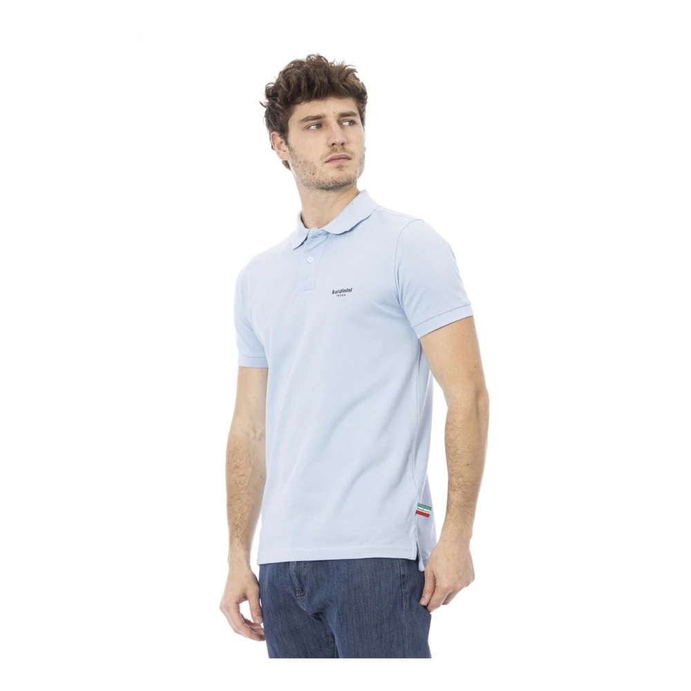 Baldinini Trend Polo Shirt met Logo Blue Heren