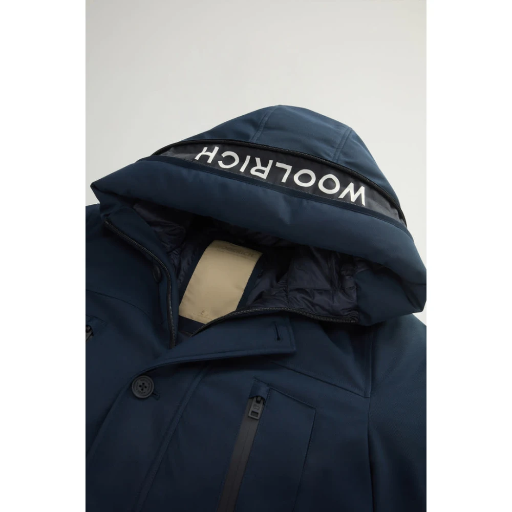 Woolrich Arctic Parka Melton Blue Heren