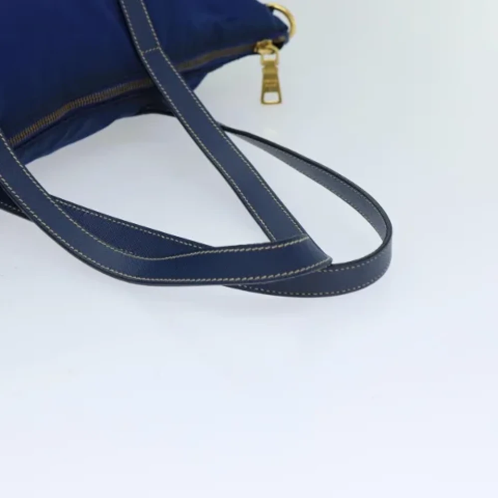 Prada Vintage Pre-owned Nylon totes Blue Dames
