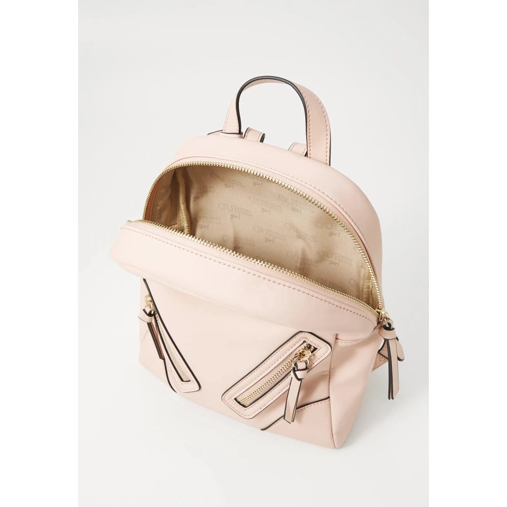 Guess Stijlvolle rugzak met logo print Pink Dames