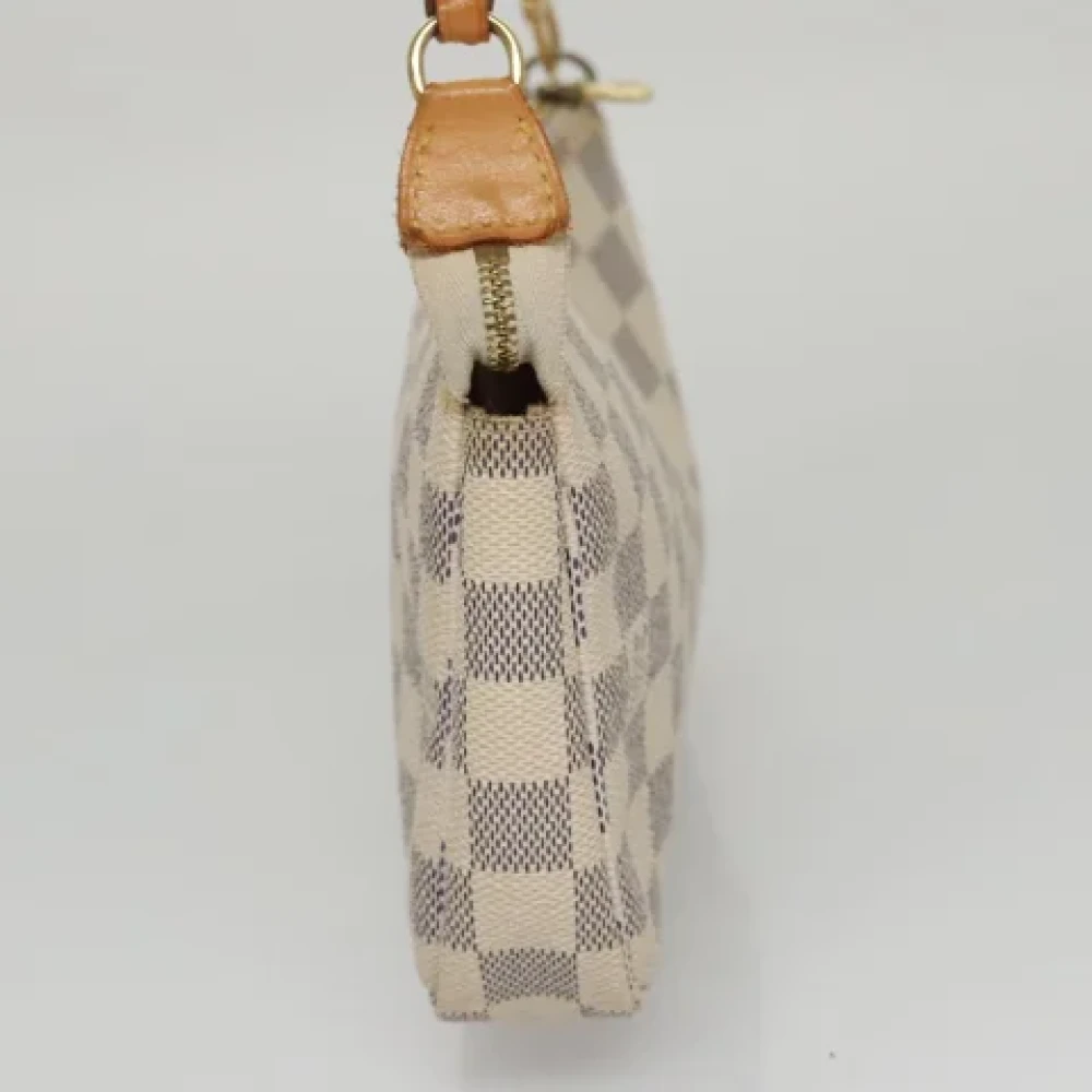 Louis Vuitton Vintage Pre-owned Canvas pouches Beige Dames