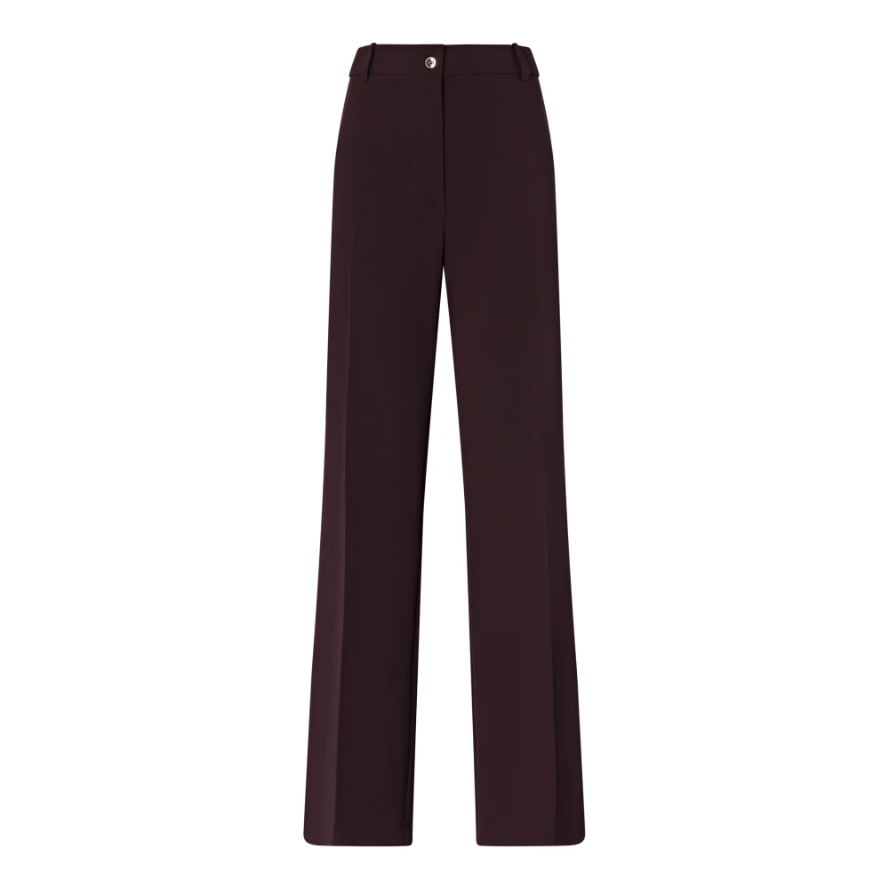 Pinko Femme Marron - Pantalon Large - Pantalons - Brun - Taille: 40 Fr