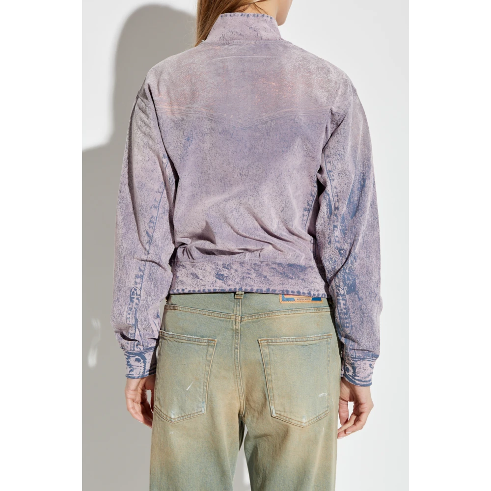 Diesel Sweatshirt F-Slitly Pink Dames