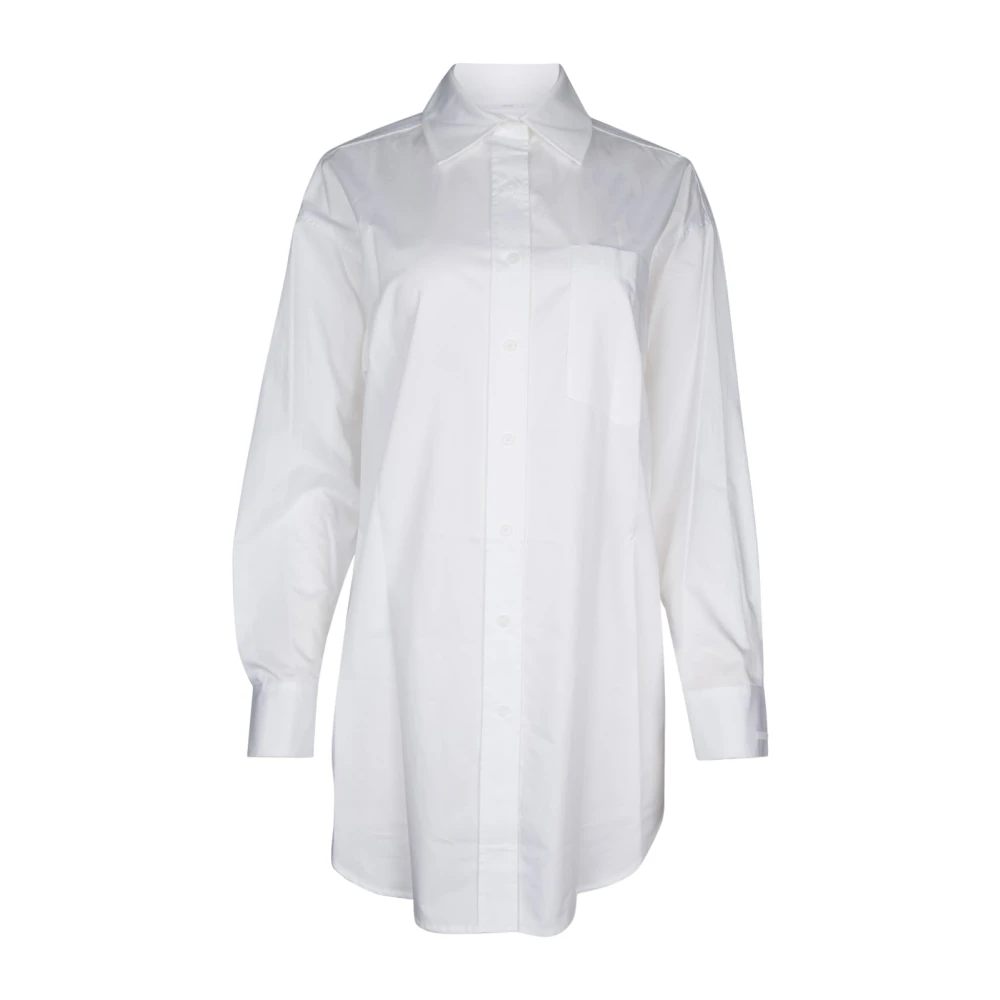Calvin Klein Witte Effen Overhemd Upgrade White Dames