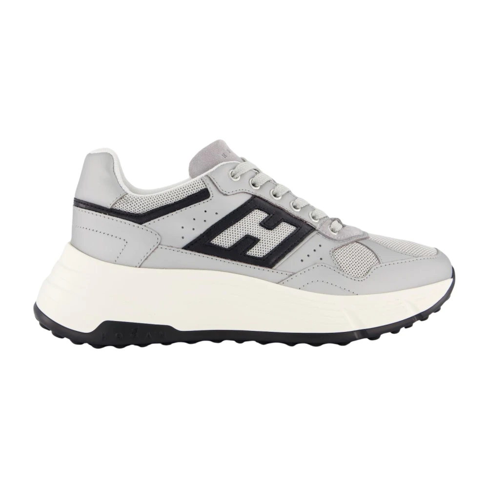 Hogan Women's Gray Lace-Up Casual Trainers - Sneakers - 3 Uk - Shoes