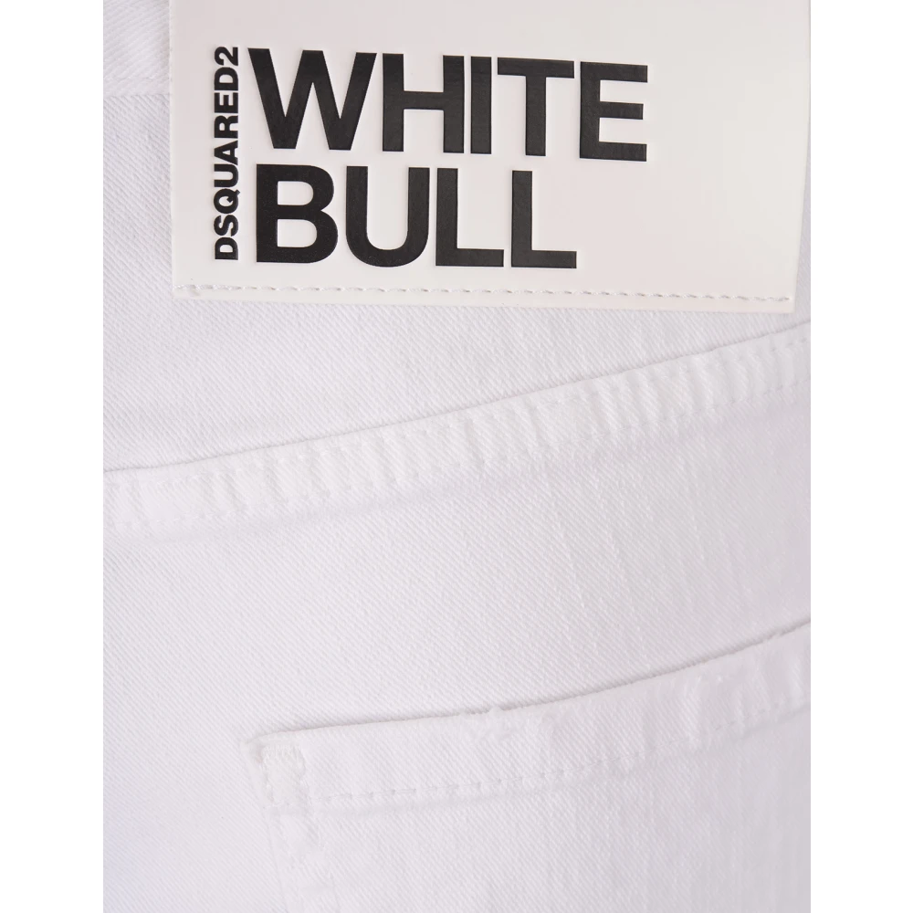 Dsquared2 Witte Ripped Cool Girl Jeans White Dames