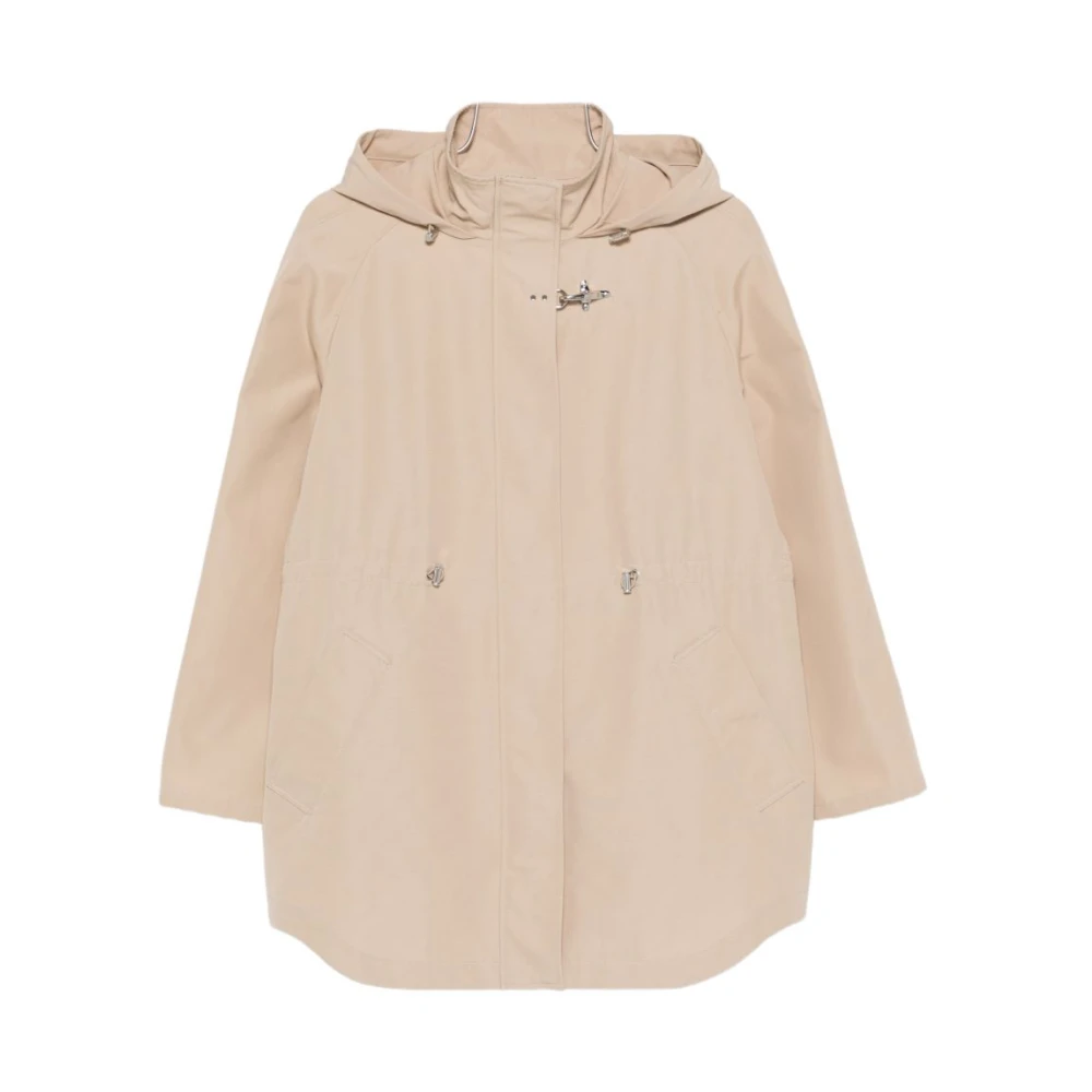 Fay Vrouw Beige Midi Parka Jas